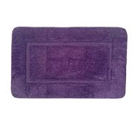 IHIDirect Plain Microfibre Anti Slip Bath Mat Rug or Pedestal (Mat, Purple)