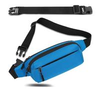 IHIGOGOFA Bumbags Waist Fanny Pack Fashion Bum Bag with 30cm Extended Belt for Dog Walking Climbing Hiking Travel Cycling Girls Ladies Men Women (Blue)