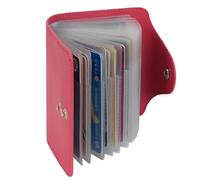 IHIGOGOFA Credit Card Holders Soft Genuine Leather Compact Wallet ID Bank Card Case Purse 40 Thickening Durable Plastic Insert Sleeves