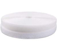 IHKFILAN Sew On Hook and Loop Tape Fastening Nylon Fabric Tape Sewing Tapes Both Sides Included (White, 2cm x 10 Meters)