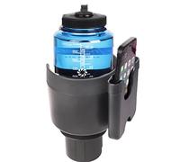 iHMeiju Car Cup Holder Expander Adapter Adjustable Base, 2-in-1 Car Cup Holder Expander Adapter Organizer Phone Holder Fits Hydro Flask, Yeti, Nalgene, Large 32/40 oz Drinks Bottles. ( Black )