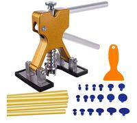 iHMeiju Paintless Car Dent Puller Kit, Dent Removal Kit Tool Car Dent Remover Auto Body Dent Repair Tool Kit Golden Lifter Dent Repair Puller for Car Body, Motorcycle, Refrigerator.