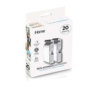 iHome 2-Pack of 3x3 Paper + Ink Cartridge for iHome & Kodak 3x3 Photo Printers (20 Prints Total)