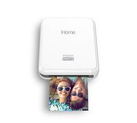 iHome® PocketPrint3™ Mobile Photo Printer, Square 3x3 inch Printouts (White)