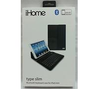 Ihome Type Series: Type Slim Bluetooth Keyboard Case for Ipad Mini, Black