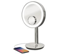 iHome Vanity Mirror with Lights, Makeup Mirror with Bluetooth Speaker, USB Charging, and Removable Magnifying Mirror (iCVBT82SN)
