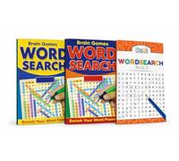 ihoot Set of 3 Assorted A5 Wordsearch Puzzle Books | Word Search Books for Adults | Classic Word Search Puzzles, Relaxing Brain Games, Mental Exercise & Stress Relief | Over 380 Puzzles