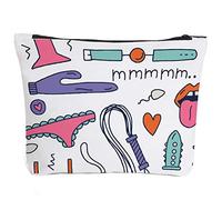 IHopes+ Makeup Cosmetic Bag Zipper Pouch Might Be Makeup Cosmetic Travel Bag Toiletry Make Up Case-Leaf, Sex, Playful
