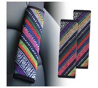 IHOTDER 2PCS Seat Belt Cover Pad,Boho Seatbelt Cushion for Car Decorations & Shoulder Protection,All Season Universal Car Accessories Interior Seatbelt Covers for Kids Adults (Seatbelt Cover-B)