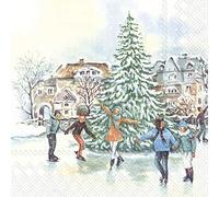 IHR 20 Luxury Paper Lunch Napkins- A Day on The Ice