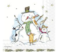 IHR 3-Ply Snowman with Friends Cocktail Beverage Paper Napkins 20 Pack