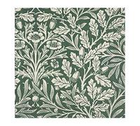 IHR ACORN (V&A) green linen paper table lunch napkins 33 cm square 3 ply 20 in a pack