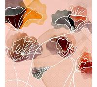 IHR Ideal Home Range Cocktail Napkins Disposable 3-Ply Paper Party Napkin Pack, 5" x 5", Alma, 20-Count