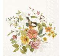 IHR Ideal Home Range Cocktail Napkins Disposable 3-Ply Paper Party Napkin Pack, 5" x 5", Blessed by Nature, 20-Count