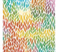 IHR Ideal Home Range Cocktail Napkins Disposable 3-Ply Paper Party Napkin Pack, 5" x 5", Leaves Mosaic, 20-Count