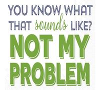 IHR Ideal Home Range Cocktail Napkins Disposable 3-Ply Paper Party Napkin Pack, 5" x 5", Not My Problem, 20-Count