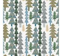 IHR Ideal Home Range Cocktail Napkins Disposable 3-Ply Paper Party Napkin Pack, 5" x 5", Structured Trees, 20-Count