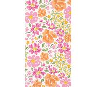 IHR Ideal Home Range Dinner Napkins Disposable 3-Ply Paper Guest Hand Towels Party Supplies, 8.25" x 4.5", Secret Garden (Pink), 16-Count