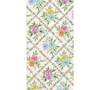 IHR Ideal Home Range Dinner Napkins Disposable 3-Ply Paper Guest Hand Towels Party Supplies, 8.25" x 4.5", Spring Boots Floral, 16-Count