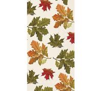 IHR Ideal Home Range Dinner Napkins Disposable 3-Ply Paper Guest Hand Towels Party Supplies, 8.25" x 4.5", Earthtone Leaves, 16-Count