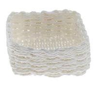 Ideal Home Range NH8090 Woven Basket Napkin Holder Caddy, Paper, White