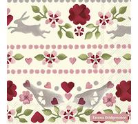 IHR Ideal Home Range - Paper Napkins Emma Bridgewater Love Birds Cream 20 pc. 3-Ply Lunch Napkins 33 cm x 33 cm / 13 inch x 13 inch