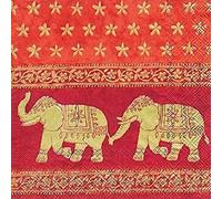 IHR Ideal Home Range - Paper Napkins MARANI red 20 pc. Lunch Napkins
