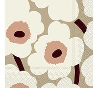 IHR Ideal Home Range - Paper Napkins Marimekko UNIKKO Cream 20 St. Cocktail Napkins 25 cm x 25 cm / 10 inch x 10 inch