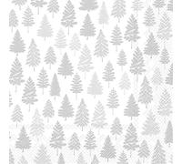IHR Ideal Home Range - Paper Napkins Nordic Forest Silver 20 pc. 3-Ply Cocktail Napkins 25 cm x 25 cm / 10 inch x 10 inch