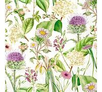 IHR Ideal Home Range - Paper Napkins WILDFLOWER cream 20-Count 3-Ply Cocktail Napkins 5 x 5 inches