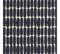 IHR Ideal Home Range Party Marimekko Disposable 3-Ply Paper Lunch Napkins, 6.5" x 6.5", Alku Linen Black