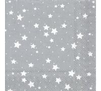 Ihr Ideal Home Range Silver Star Lunch Napkins 20Pk