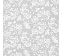 IHR Lunch Napkins 20pc Festive Bright Winter Branches Silver 3ply Decorative Christmas Dining