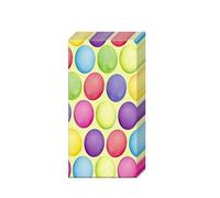 IHR - Pocket Tissues 1 Packet of 10 Individual 4-Ply Pocket Tissues 21 cm x 21 cm / 8 inch x 8 inch Happy Easter Eggs