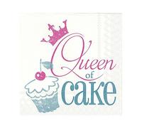 IHR Queen of Cake 3-Ply Luxury Paper Luncheon Napkins (Turquoise 33 x 33 cm)