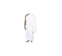 SweetNeedle Ihram Ehram Ahram for Men for Hajj and Umrah - 2 Towels, White - Hygienic Natural 100% Pure Combed Cotton Towels 115 x 230 cm