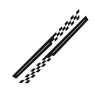ihreesy 2PCS Car Body Side Stickers,Universal Graphics Racing Stripes Sticker DIY Body Side Stripe Skirt Decal Sticker Vinyl Decal Decoration for Truck Off-Road,Matt Black