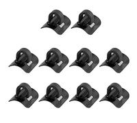 ihreesy Bicycle C-Clips Clamps Housing Hose Guide,10PCS Bikes Brake Cable Derailleur Shifter Cable Guides Stick-On C Clips Clamps Housing Hose Guide,Black