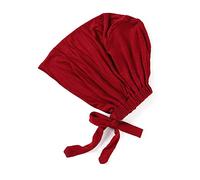 ihreesy Women Head Scarf,Cotton Sleeping Cap Bonnet Chemo Cap Soft Turban Head Wrap Caps Cancer Beanies Turbans Hat for Women and Girls,Wine Red