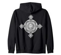 IHS Catholic Vintage Four Gospels of Matthew Mark Luke John Zip Hoodie