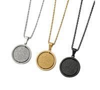 Ihsan Safr Travelling dua Pendant Necklace & Car Hanger - Islamic Necklace with Arabic Calligraphy - Quran Ayat Jewellery for Men & Women - Muslim Gift for Eid, Ramadan, Umrah & Hajj