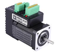 iHSS42 24 07 NEMA17 Integrated Closed Loop Stepper Motor 24V 0.7Nm Hybrid Servo Motor 2 in 1 Motor and Driver Full Closed Loop High Resolution Encoder for CNC Robotics Automation