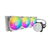 iHTP MASTERLIQUID 360L CORE ARGB AIO CPU Liquid Cooler, Water Cooling System, 3 x120mm ARGB Fans, 360mm Radiator Compatible with AMD Ryzen AM5/AM4/Intel LGA1700/1200/1151 White
