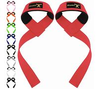 ihuan Wrist Straps for Weight Lifting - Deadlift Straps for Weightlifting | Gym Wrist Wraps with Extra Hand Grips Support for Strength Training | Bodybuilding | Deadlifting