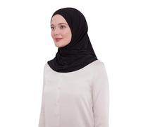 ihvan online, Hijab Scarf, Head Wraps for Women, Full Neck Coverage Hijabs, Muslim Stretchy Turban, Islamic Gift, Black Shawl