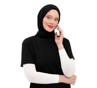 ihvan online, Hijab Sleeves for Women, Muslim Arm Sleeve for Prayer, Women's Soft Stretchy Modest Sleeves to Cover Arms, White