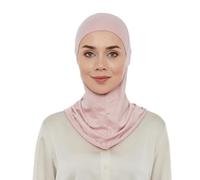 ihvan online, Hijab Undercap, Full Neck Coverage Under Scarf Hijabs, Head Coverings for Women, Muslim Stretchy Turban, Pink