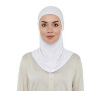 ihvan online, Hijab Undercap, Full Neck Coverage Under Scarf Hijabs, Head Coverings for Women, Muslim Stretchy Turban, White