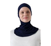 ihvan online, Hijab Undercap, Full Neck Coverage Under Scarf Hijabs, Head Coverings for Women, Muslim Stretchy Turban, Navy Blue