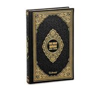 ihvan online Holy Quran - Arabic & English Translation,Thermo Leather Hardcover, Easy-to-Read Script, QR Code Audio Support, Islamic Gift for Ramadan, Eid, Hajj & Umrah, Black, 6.7'' X 9.5''